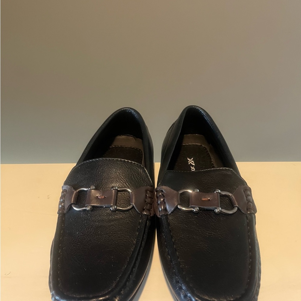 Boys (1-Time Wear) Black Leather Loafers